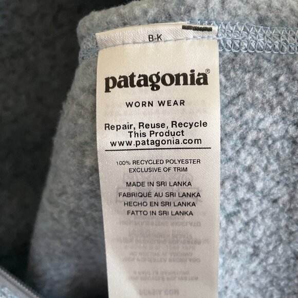 NEW Patagonia Womens Better Sweater Full Zip Jacket NWT M Pale Blue - Picture 11 of 12